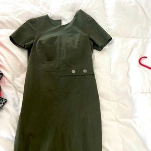 Banana Rebublic collection olive work dress